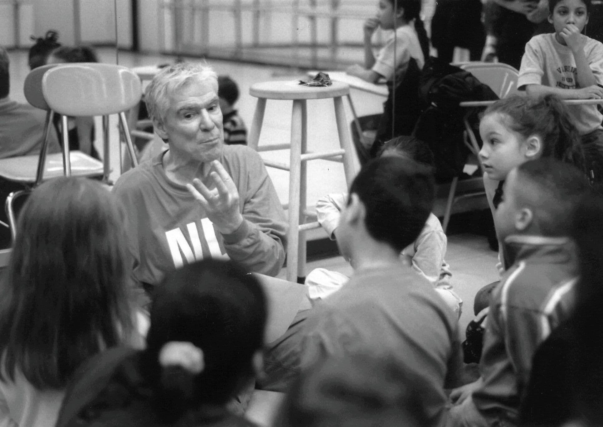 JdA speaking to students